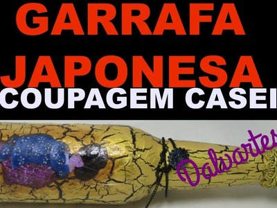 GARRAFA C. DECOUPAGEM JAPONESA
