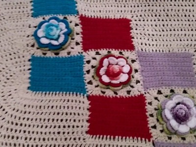4 modelos lindos de crochê para fazer  tapetes(2 inacabados) Valéria crochê & Diversos