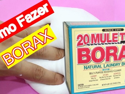 Como Fazer Borax Com Dois Ingredientes-Pra Fazer slime e Amoeba-em Português