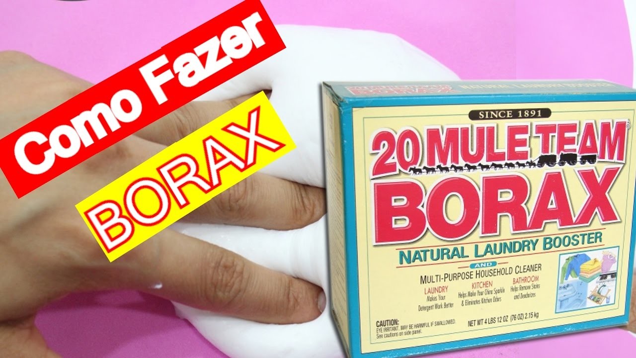 Como Fazer Borax Com Dois Ingredientes-Pra Fazer slime e Amoeba-em Português