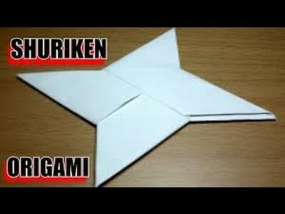 Como fazer Estrela ninja de  origami (shuriken do naruto)