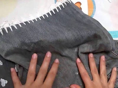Customizando calça jeans com croche