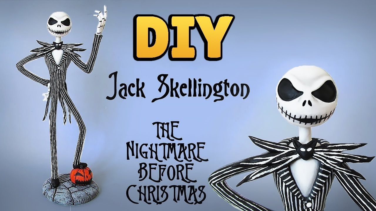 DIY: Como Fazer JACK SKELLINGTON - ESTRANHO MUNDO DE JACK em Biscuit (THE NIGHTMARE BEFORE CHRISTMAS