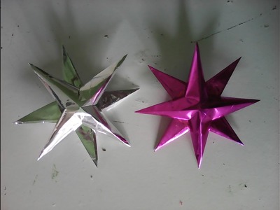 Estrela de natal fácil, decoração, arvore de natal,enfeite de natal, festa - #artesanato