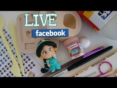 LIVE FACEBOOK -  Princesa Jasmine com e sem molde