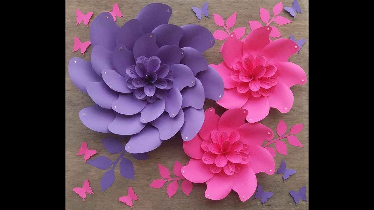 Montagem flor de papel- Modelo 17