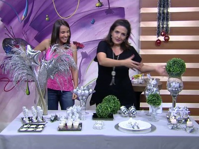 Mulher.com - 15.12.2015 - Dicas de decoração de mesa de Natal e Reveillon - Marisa Mgalhães PT2