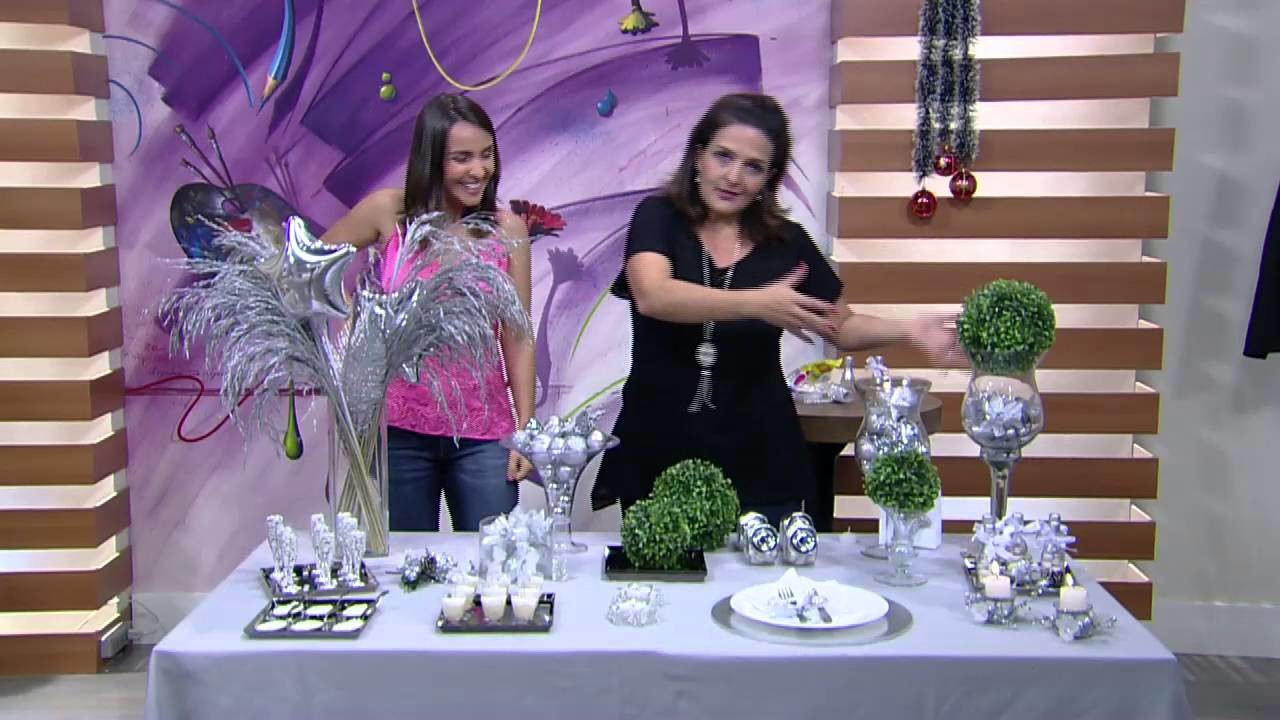 Mulher.com - 15.12.2015 - Dicas de decoração de mesa de Natal e Reveillon - Marisa Mgalhães PT2