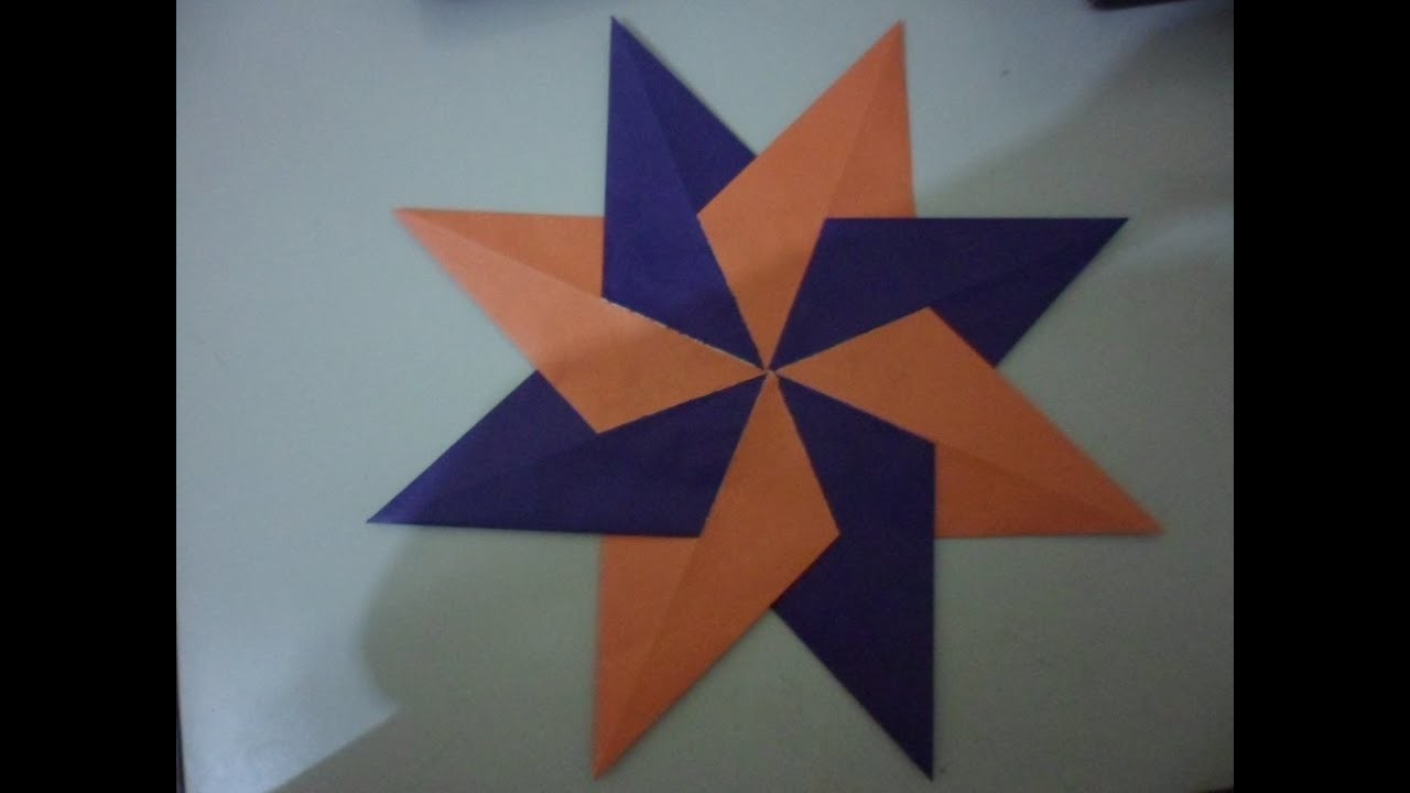 ORIGAMI, STAR- ORIGAMI ESTRELA,  Origami Peper