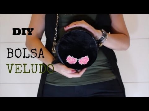 Bolsa de Veludo + Bordado| Compartilhando Vaidade