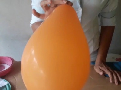 Como fazer um lindo vaso com Balão papel e cimento