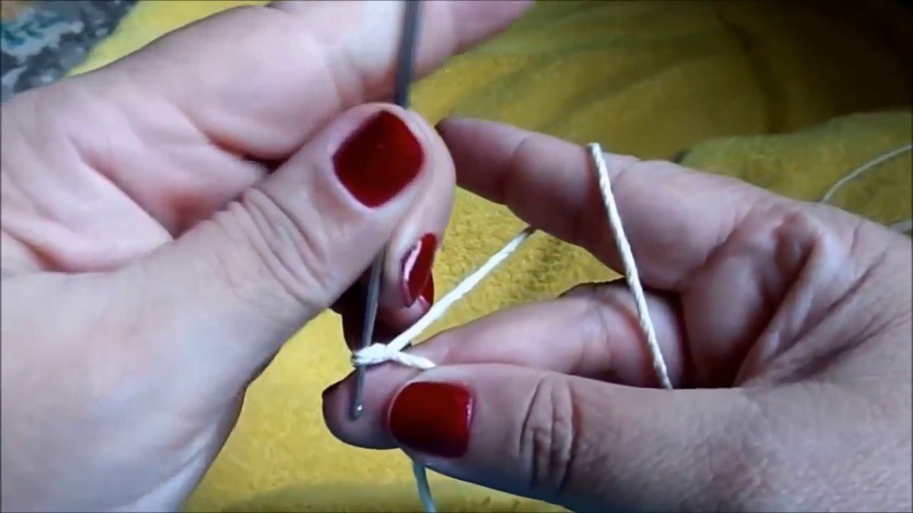 Como pegar na linha e na agulha para fazer crochê #CANHOTOS (INICIANTES CROCHÊ 1)