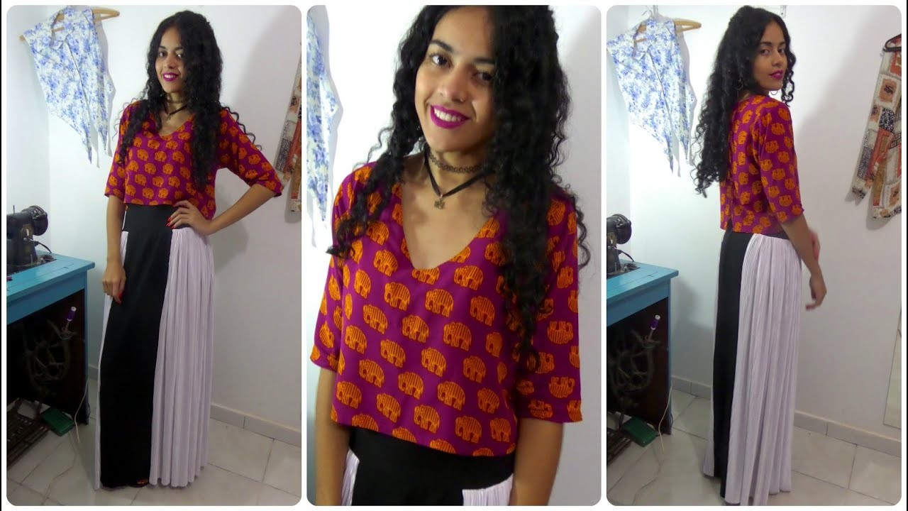Costure uma blusa em 10 minutos Alana Santos Blogger
