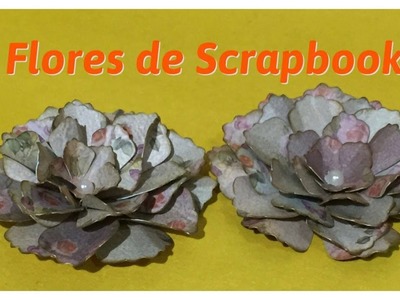 DIY | Como fazer Flor de Scrap - Faça você mesmo !!!