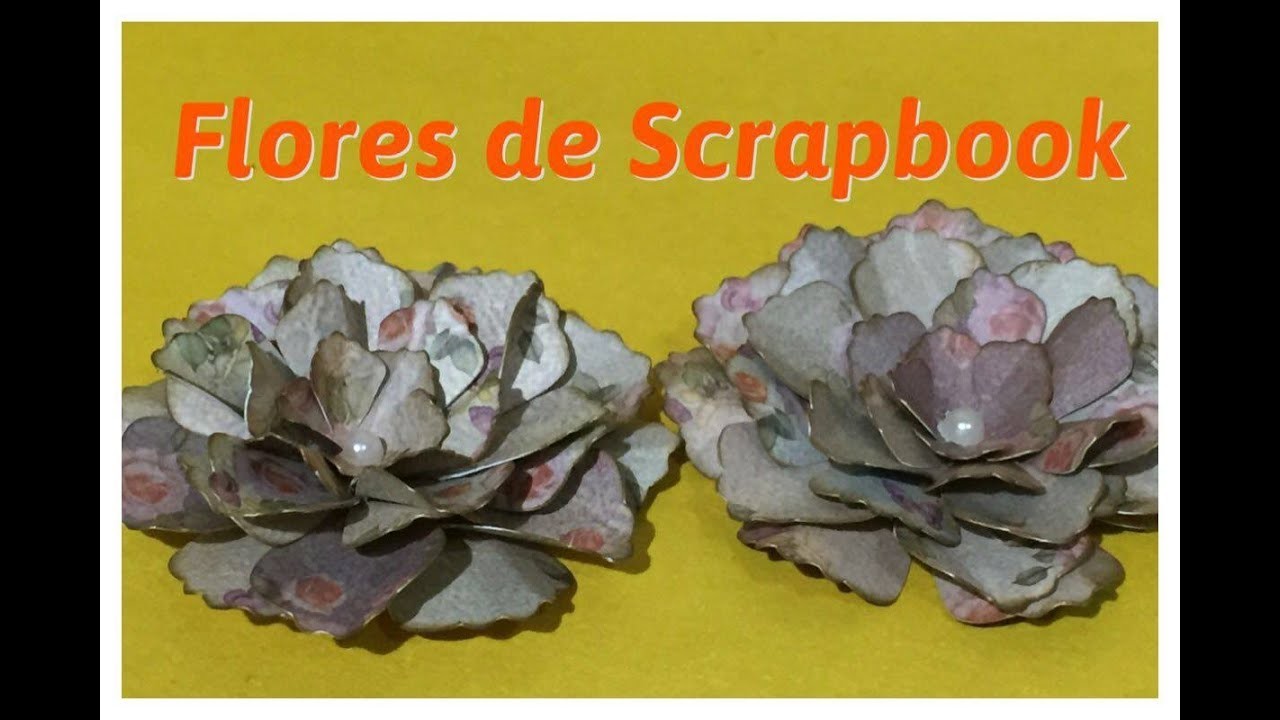 DIY | Como fazer Flor de Scrap - Faça você mesmo !!!