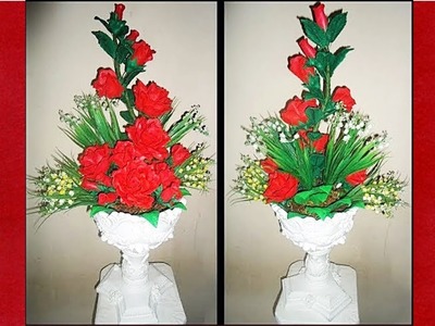 DIY | Como montar um arranjo com rosas vermelhas  фоамирана foam sheet