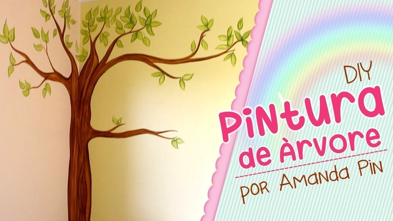 DIY - Pintura Árvore na Parede - Amanda Pin