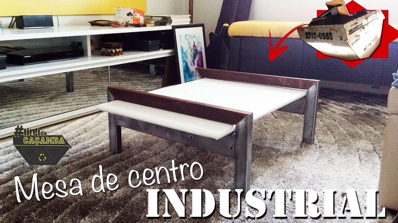 Mesa de Centro Industrial | #TireiDaCaçamba :: Rebeca Salvador DIY