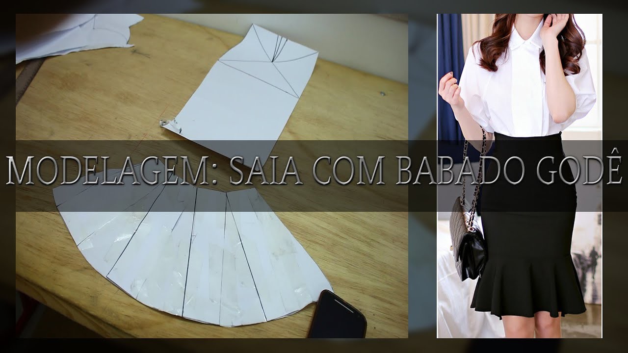 MODELAGEM: SAIA COM BABADO GODÊ