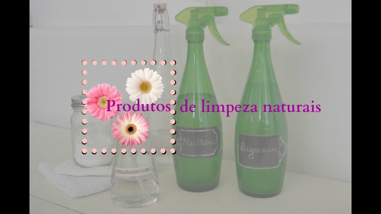 Produtos de limpeza naturais que eu uso - Potencializados!