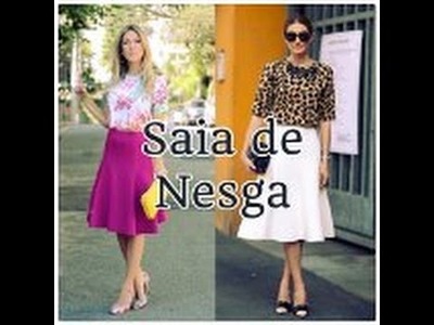 Saia de nesga "modelagem"