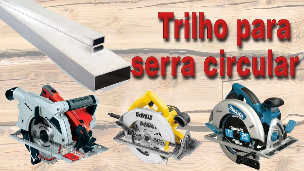 Trilho para serra circular manual - Usando régua de pedreiro