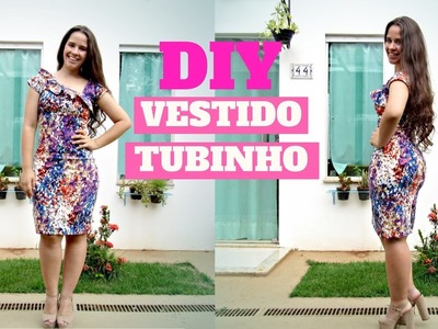 VESTIDO TUBINHO COM DECOTE ASSIMÉTRICO - COSTURE COMIGO | ELLEN BORGES