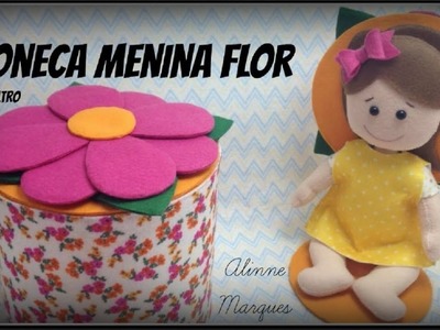 Boneca Menina Flor - PAP