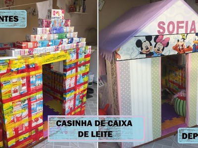 CASINHA DE CAIXA DE LEITE COMO FAZER - PASSO A PASSO #DIY