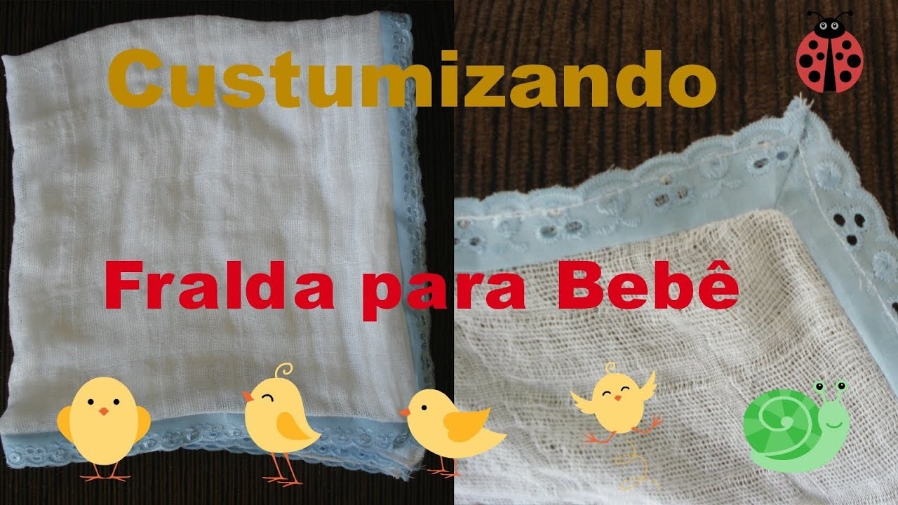 Customização fralda Bebê  Alana santos Blogger