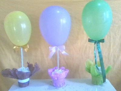 Decoração com balão fácil,centro de mesa com balão,aniversario,festa,reciclagem, #artesanato
