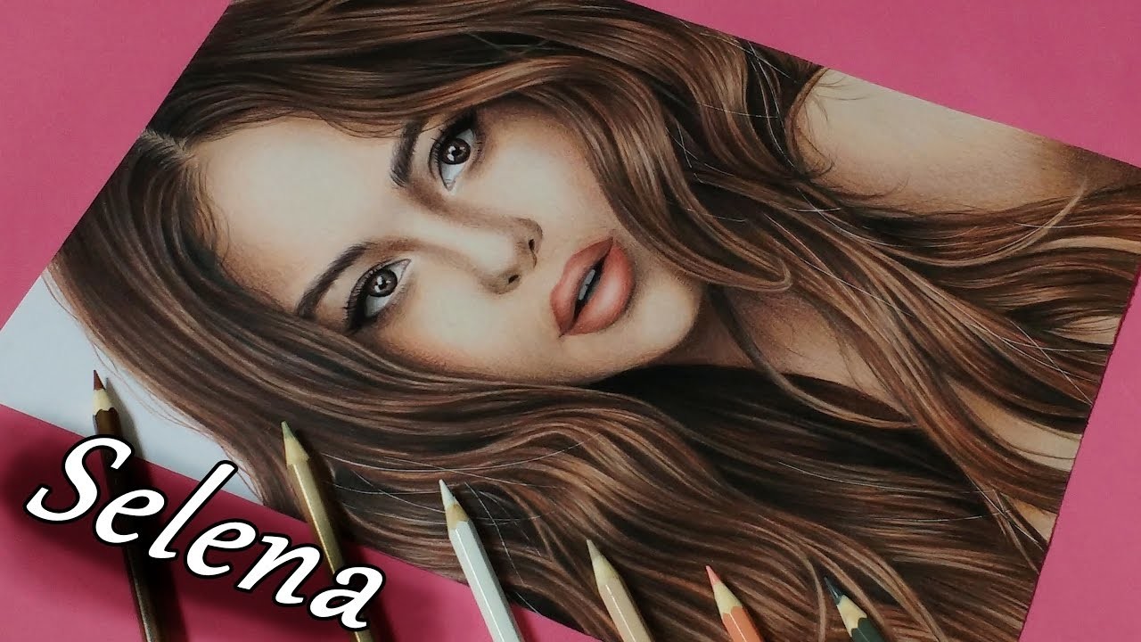 Desenhando a Selena Gomez | Drawing Selena Gomez