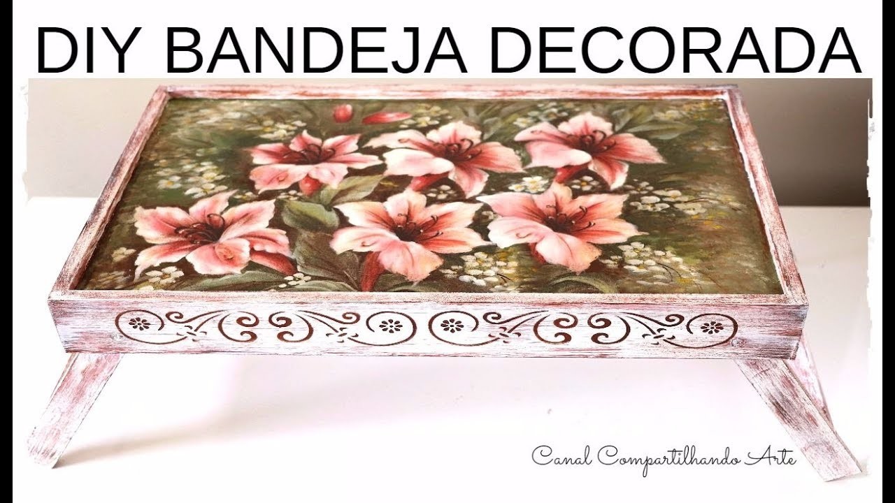 DIY BANDEJA DECORADA -  Sugestão DIY presente de Natal e RECEBIDOS CASA DA ARTE #1