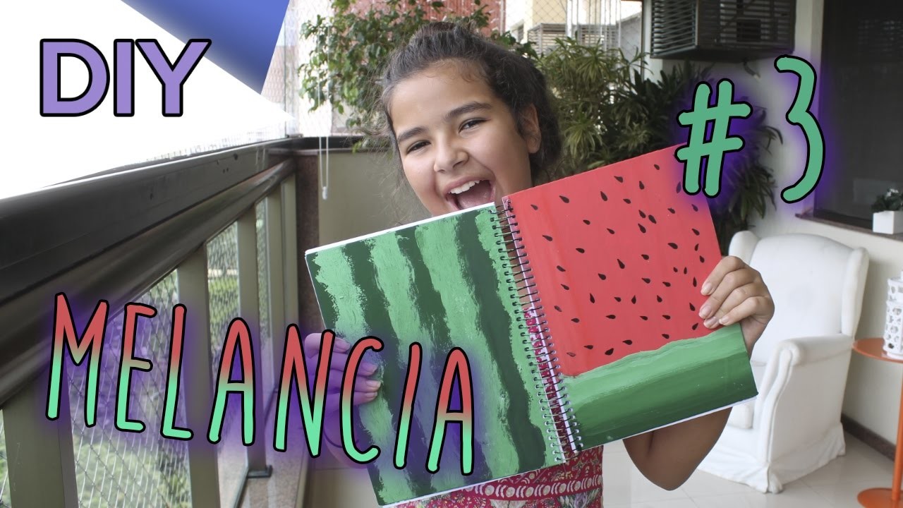 DIY CADERNOS #3 | MELANCIA | CANAL DAS ANTAS