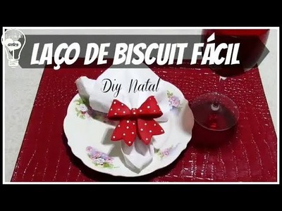 DIY |COMO FAZER  LAÇO DE BISCUIT FÁCIL |  LETICIA ARTES