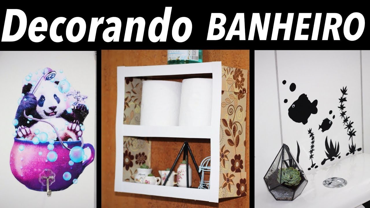 DIY: DECORAÇÃO PARA BANHEIRO PEQUENO - EDUARDO WIZARD