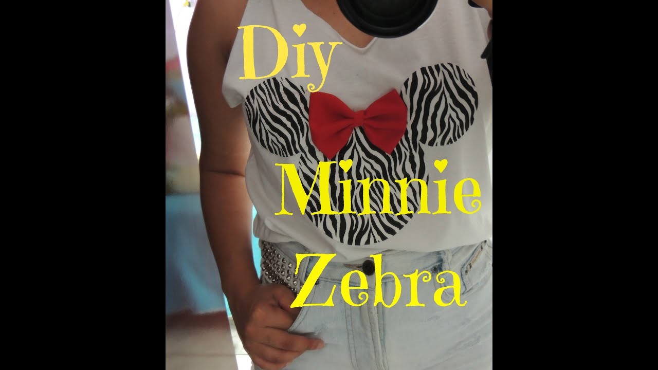 DIY: T-Shirt Minnie Zebra