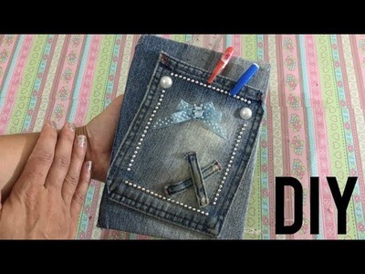 Do Lixo ao Luxo : Reciclando Calça Jeans Velha - Artesanato DIY