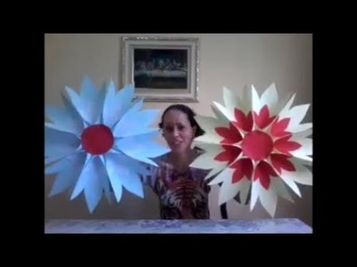 Flor Gigante de papel para Decoração Dia das Mães #08