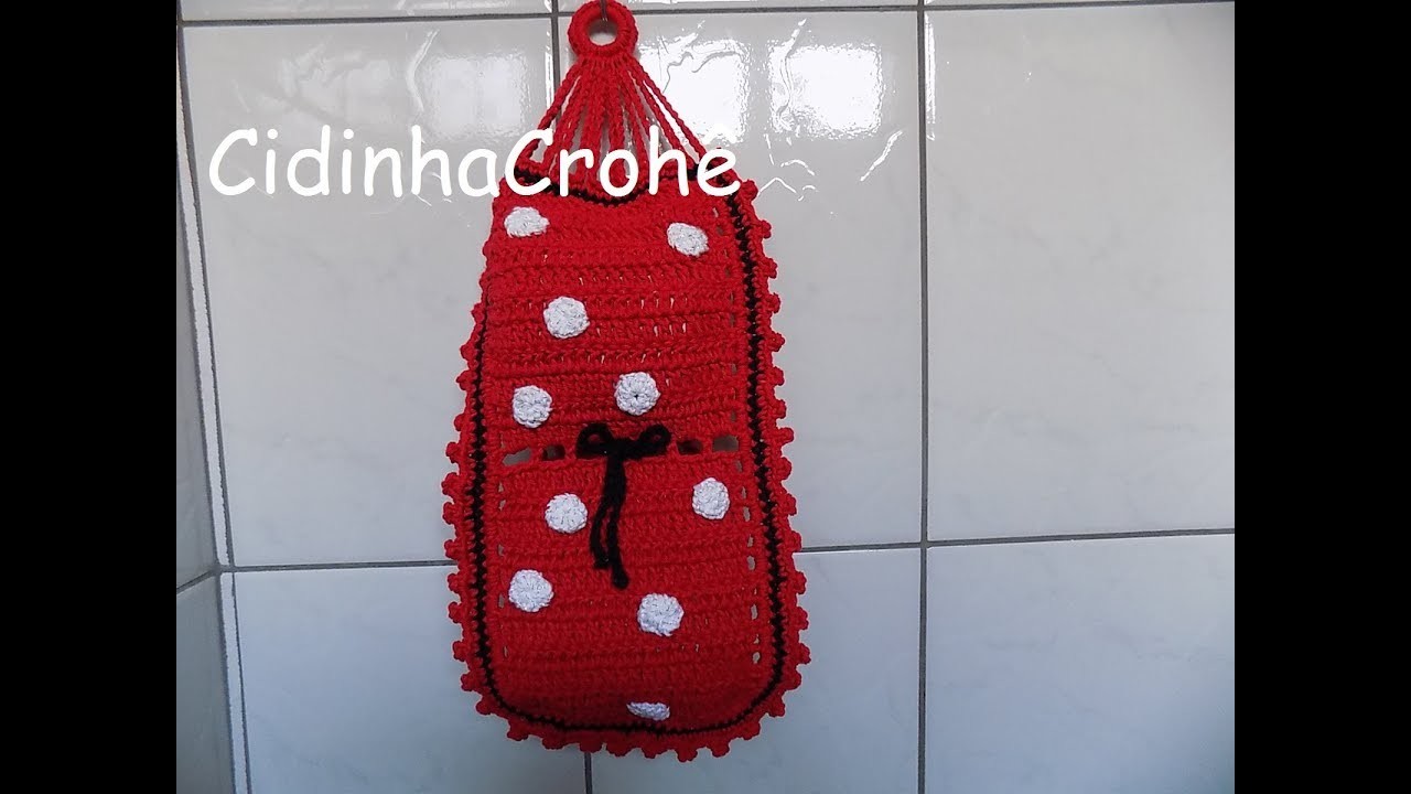 Jogo De Banheiro Em Croche Da Minnie - Porta Papel Higiênico Em Croche  Completo
