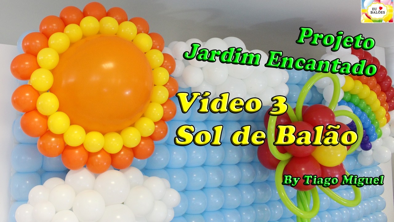 Sol de Balão - Bexiga - Vídeo 3 - Projeto Jardim encantado Tiago Miguel