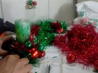 Vela Natalina.verde vermelho