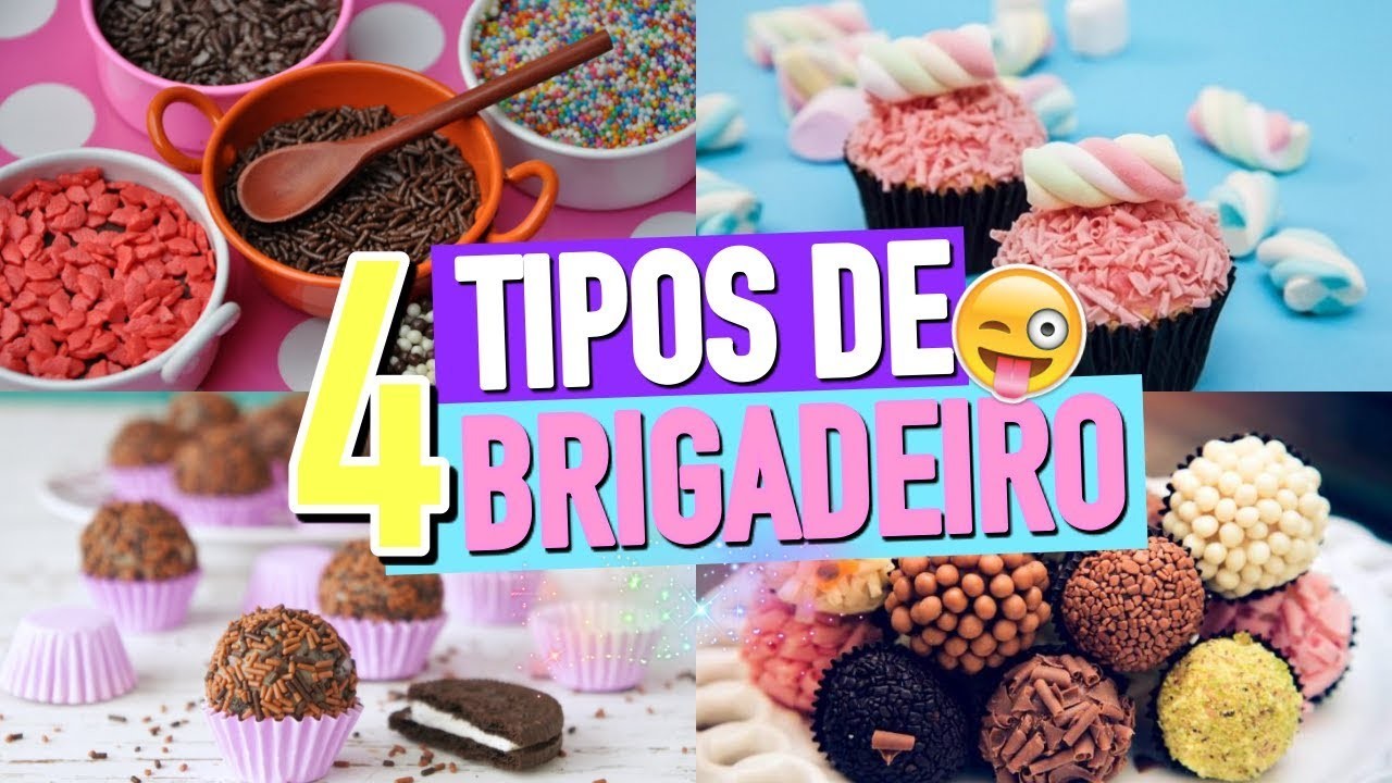 4 RECEITAS DE BRIGADEIRO INCRÍVEIS QUE VOCÊ PRECISA TESTAR!! | #4EM1