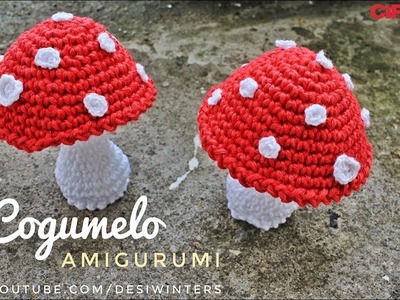 Cogumelo de Crochê Amigurumi - Artes da Desi