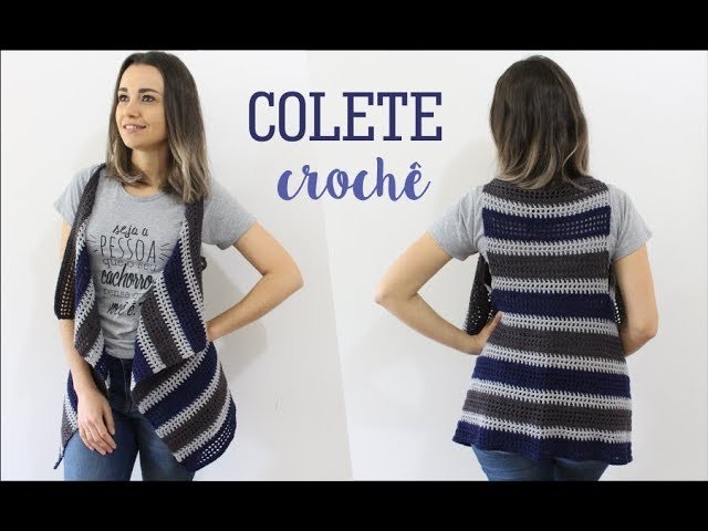 COLETE ASSIMÉTRICO FÁCIL | CROCHÊ