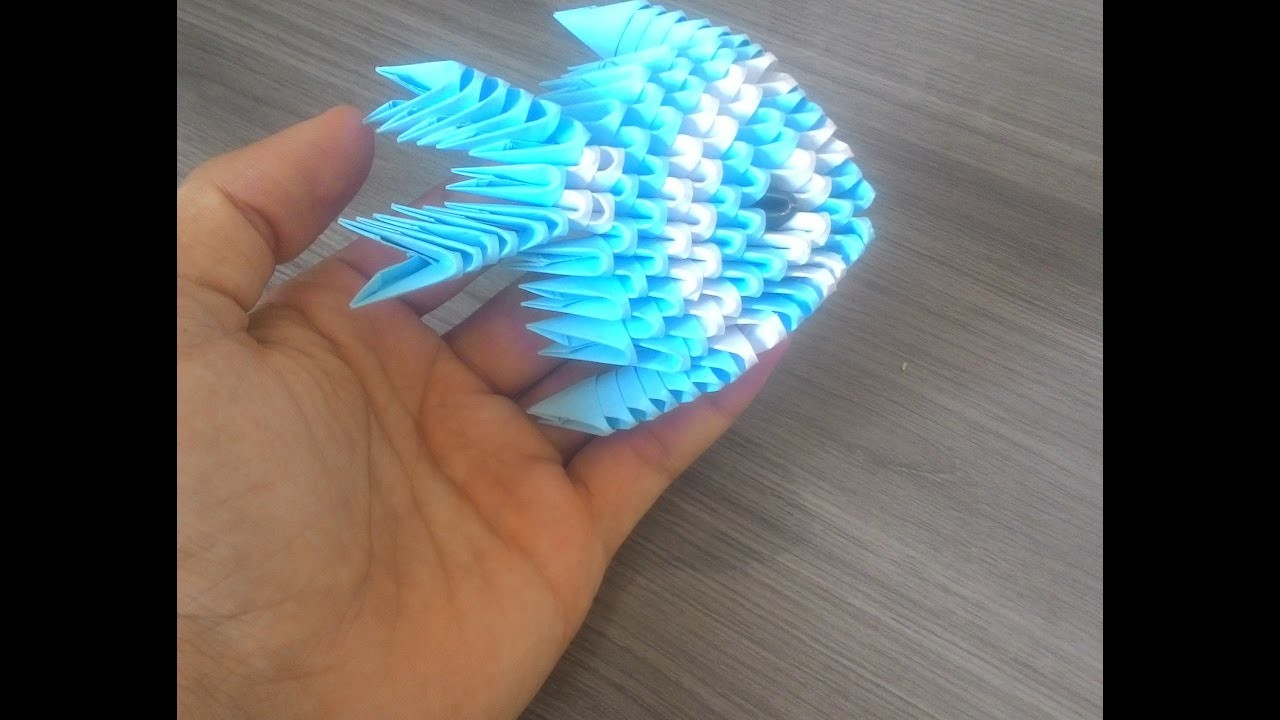 Como Fazer PEIXE de Papel | Origami 3d