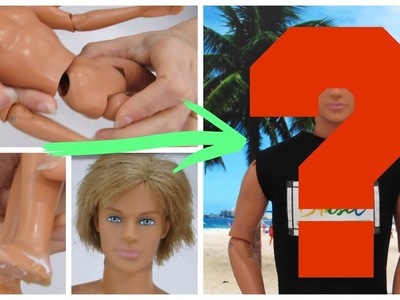 Conserte o Ken: Cintura, Pés e Cabelo - Transformação do Ken. Barbie