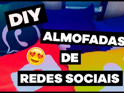 DIY ALMOFADAS DE REDES SOCIAIS