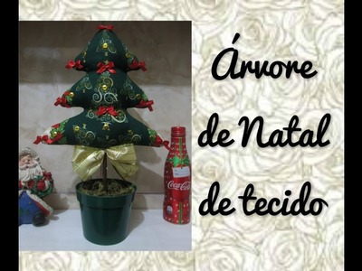 #DIY ÁRVORE DE NATAL feita com TECIDO E PLUMANTE #facavocemesmo