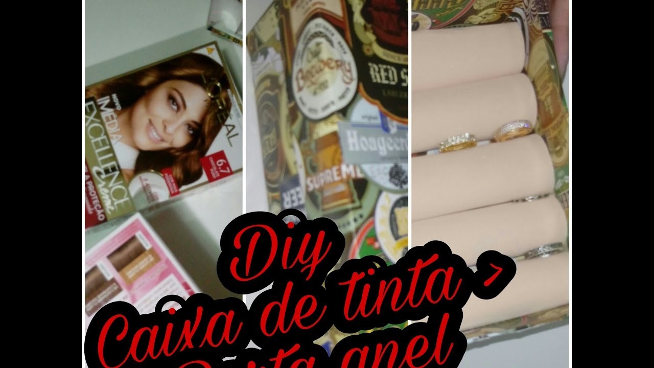 DIY - Caixa de tinta Vira porta anel